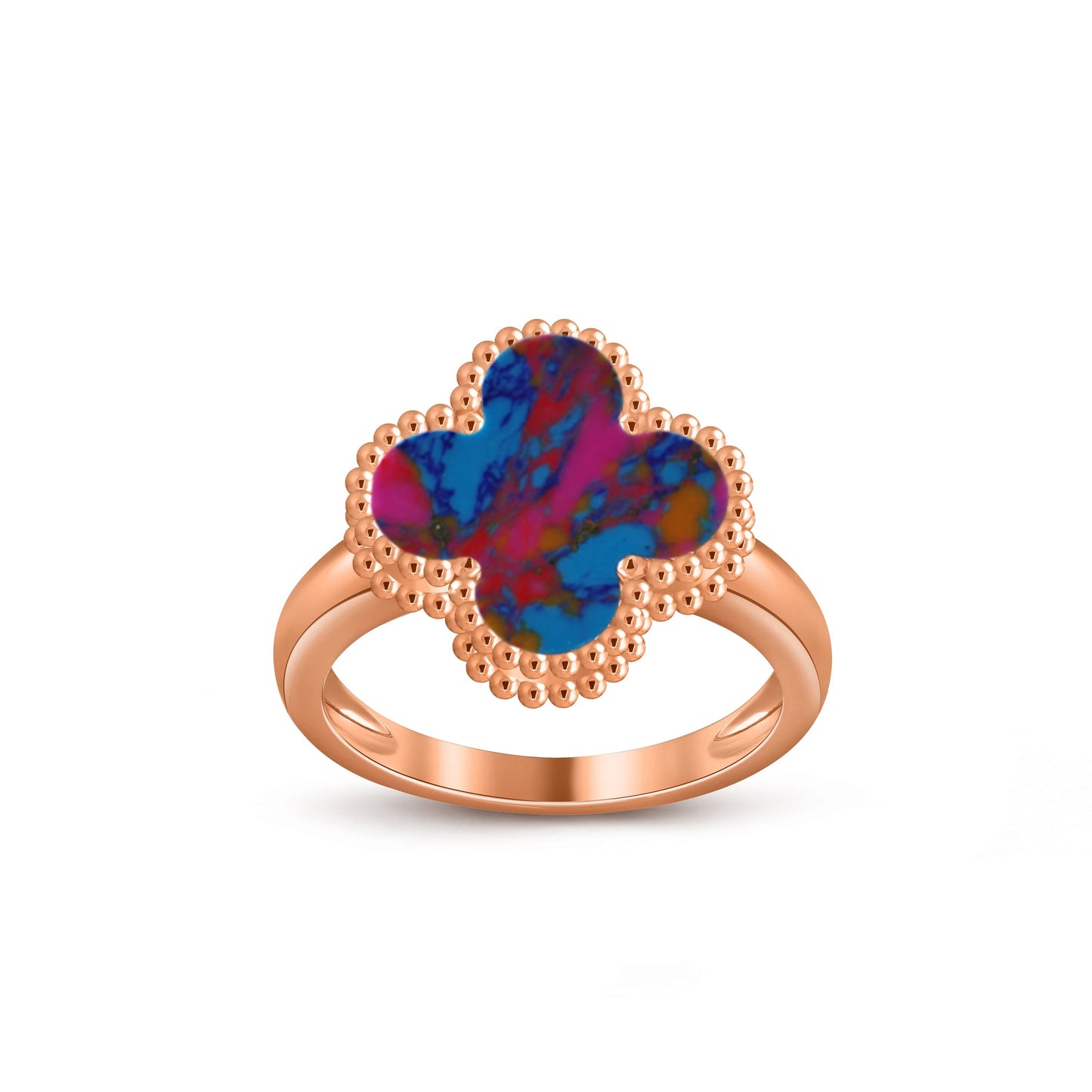 [Favorite]LUCKY CLOVER VINTAGE ROSE GOLD RING COLLECTION