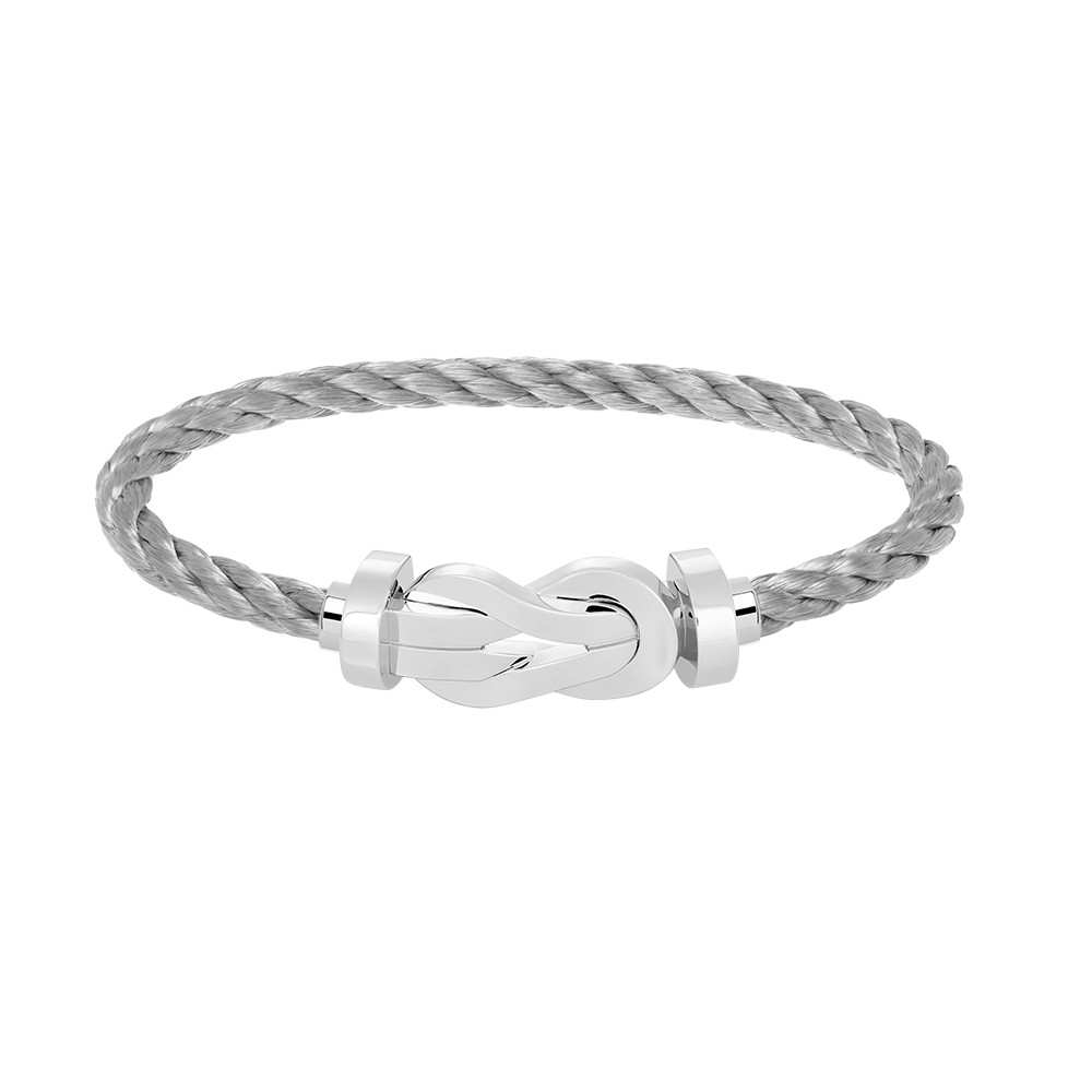 [Favorite]LARGE 8-FIGURE BUCKLE BRACELET - WHITE GOLD