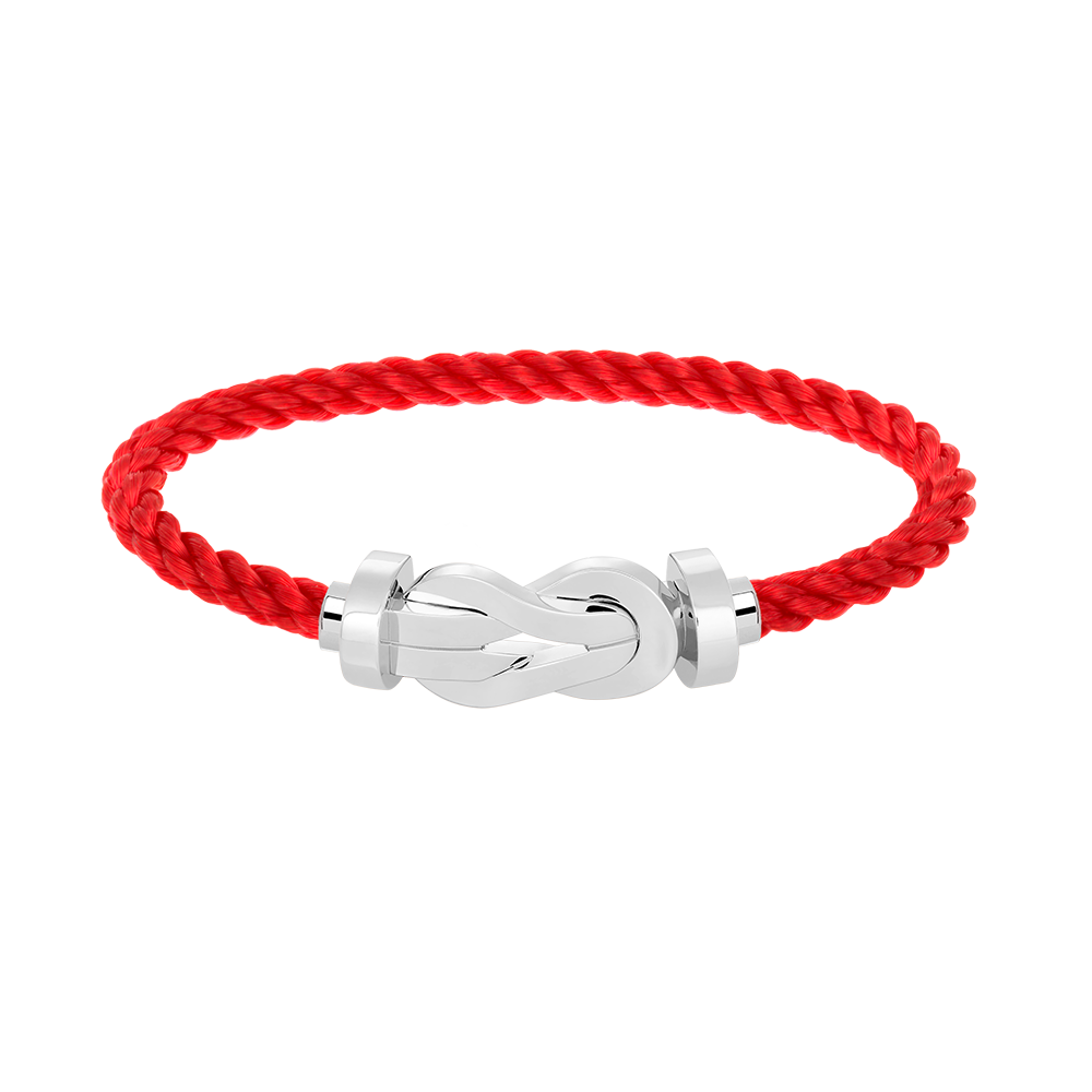 [Favorite]LARGE 8-FIGURE BUCKLE BRACELET - WHITE GOLD