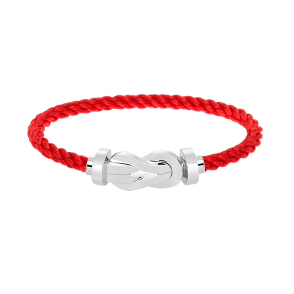 [Favorite]LARGE 8-FIGURE BUCKLE BRACELET - WHITE GOLD