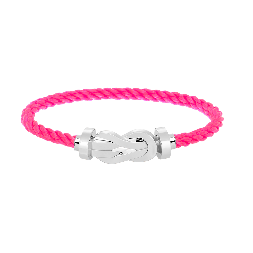 [Favorite]LARGE 8-FIGURE BUCKLE BRACELET - WHITE GOLD
