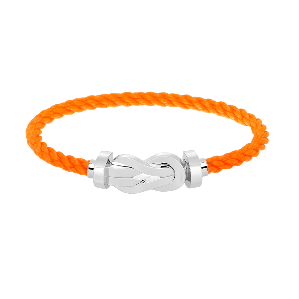 [Favorite]LARGE 8-FIGURE BUCKLE BRACELET - WHITE GOLD