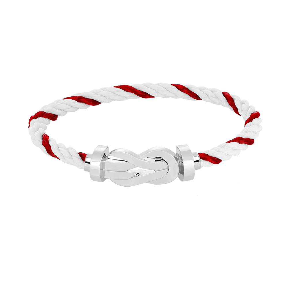 [Favorite]LARGE 8-FIGURE BUCKLE BRACELET - WHITE GOLD