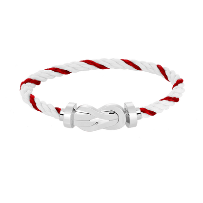 [Favorite]LARGE 8-FIGURE BUCKLE BRACELET - WHITE GOLD