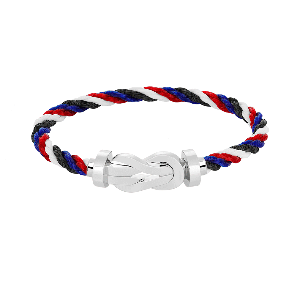 [Favorite]LARGE 8-FIGURE BUCKLE BRACELET - WHITE GOLD