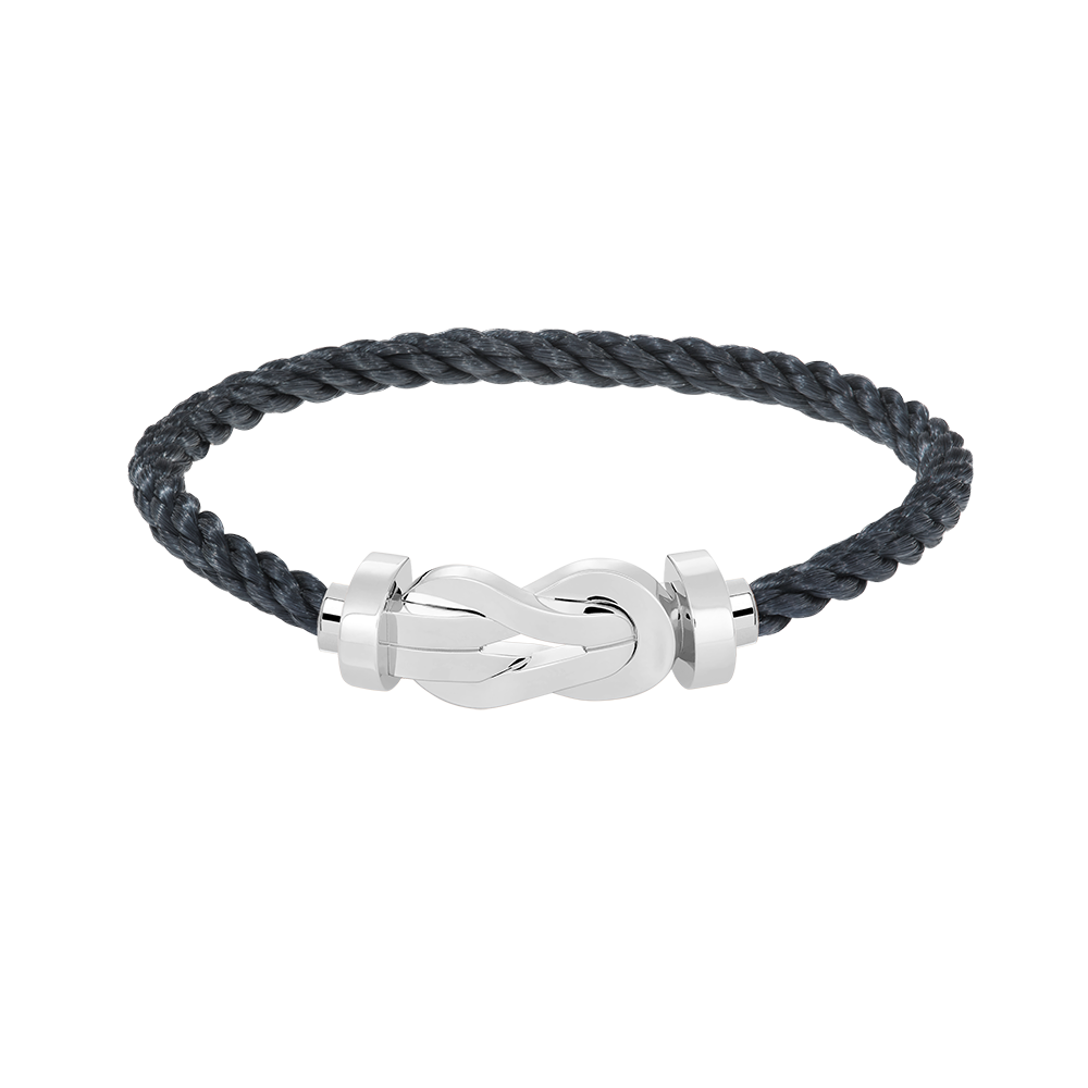 [Favorite]LARGE 8-FIGURE BUCKLE BRACELET - WHITE GOLD