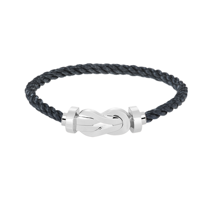 [Favorite]LARGE 8-FIGURE BUCKLE BRACELET - WHITE GOLD