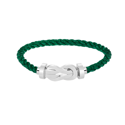 [Favorite]LARGE 8-FIGURE BUCKLE BRACELET - WHITE GOLD