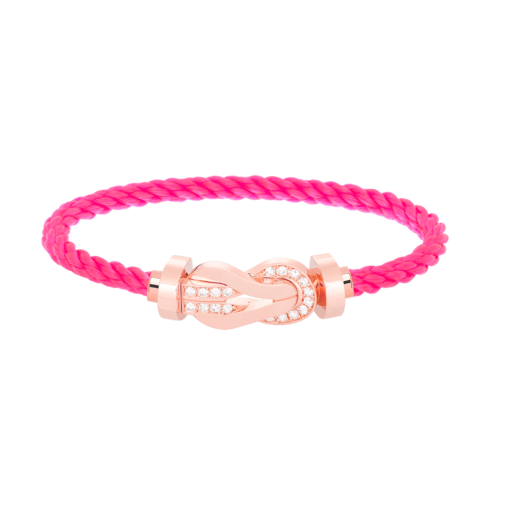 [Favorit]GROSSES ACHTSTELLIGES HALBDELMAS-ARMBAND MIT SCHNALLE - ROSÉGOLD