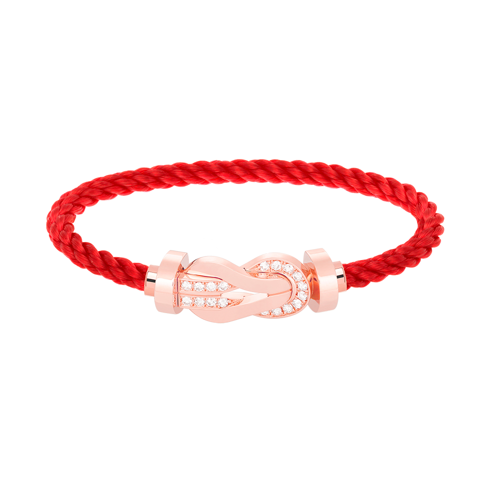[Favorit]GROSSES ACHTSTELLIGES HALBDELMAS-ARMBAND MIT SCHNALLE - ROSÉGOLD
