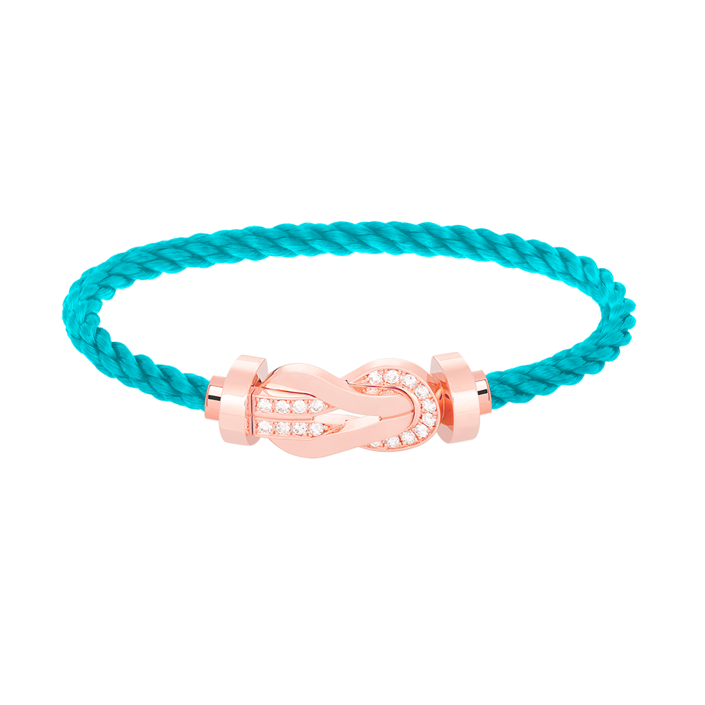 [Favorit]GROSSES ACHTSTELLIGES HALBDELMAS-ARMBAND MIT SCHNALLE - ROSÉGOLD