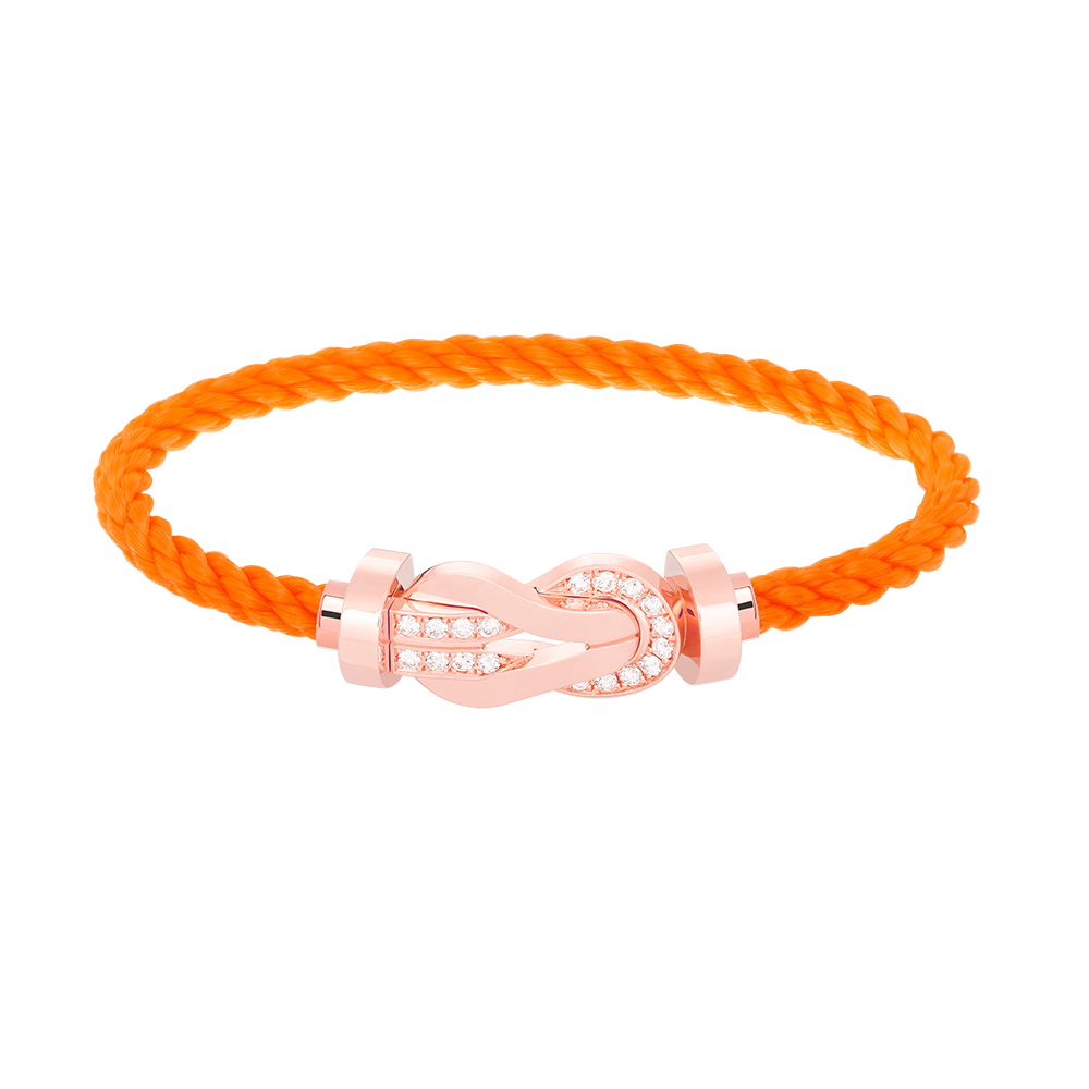 [Favorit]GROSSES ACHTSTELLIGES HALBDELMAS-ARMBAND MIT SCHNALLE - ROSÉGOLD