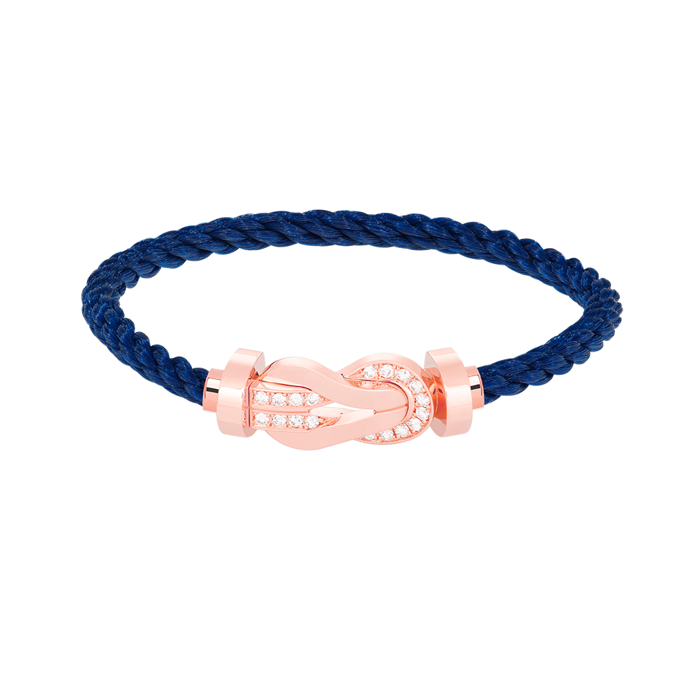 [Favorit]GROSSES ACHTSTELLIGES HALBDELMAS-ARMBAND MIT SCHNALLE - ROSÉGOLD