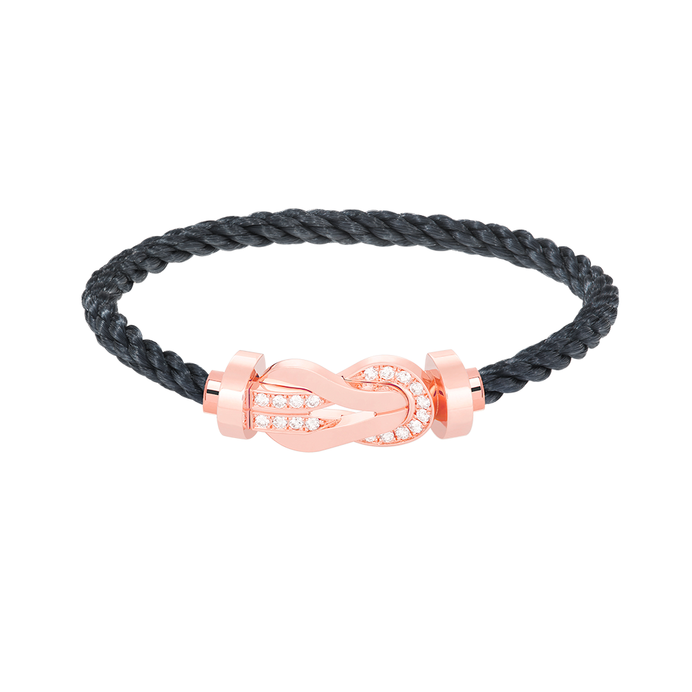 [Favorit]GROSSES ACHTSTELLIGES HALBDELMAS-ARMBAND MIT SCHNALLE - ROSÉGOLD