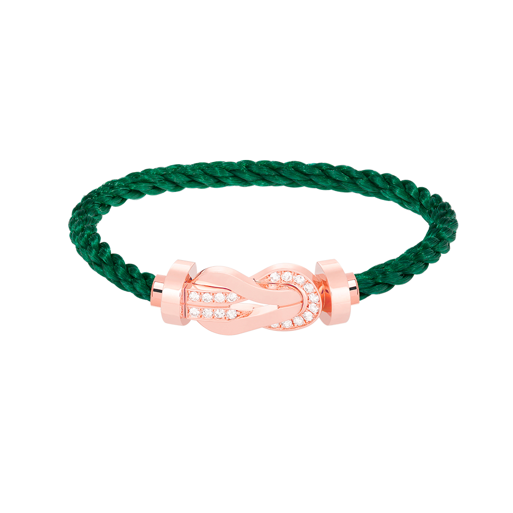 [Favorit]GROSSES ACHTSTELLIGES HALBDELMAS-ARMBAND MIT SCHNALLE - ROSÉGOLD