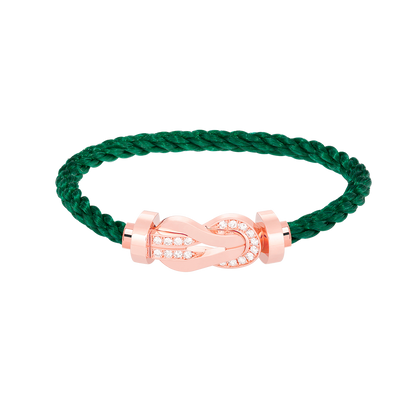[Favorit]GROSSES ACHTSTELLIGES HALBDELMAS-ARMBAND MIT SCHNALLE - ROSÉGOLD