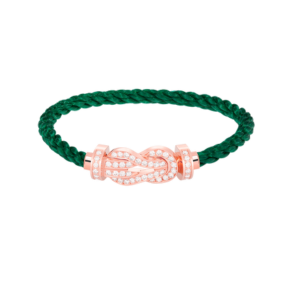 [Favorite]LARGE 8-FIGURE BUCKLE FULL DIAMOND BRACELET - ROSE GOLD