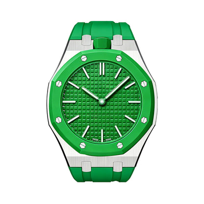 [Favorite]OAK POP GREEN STEEL SILICONE STRAP