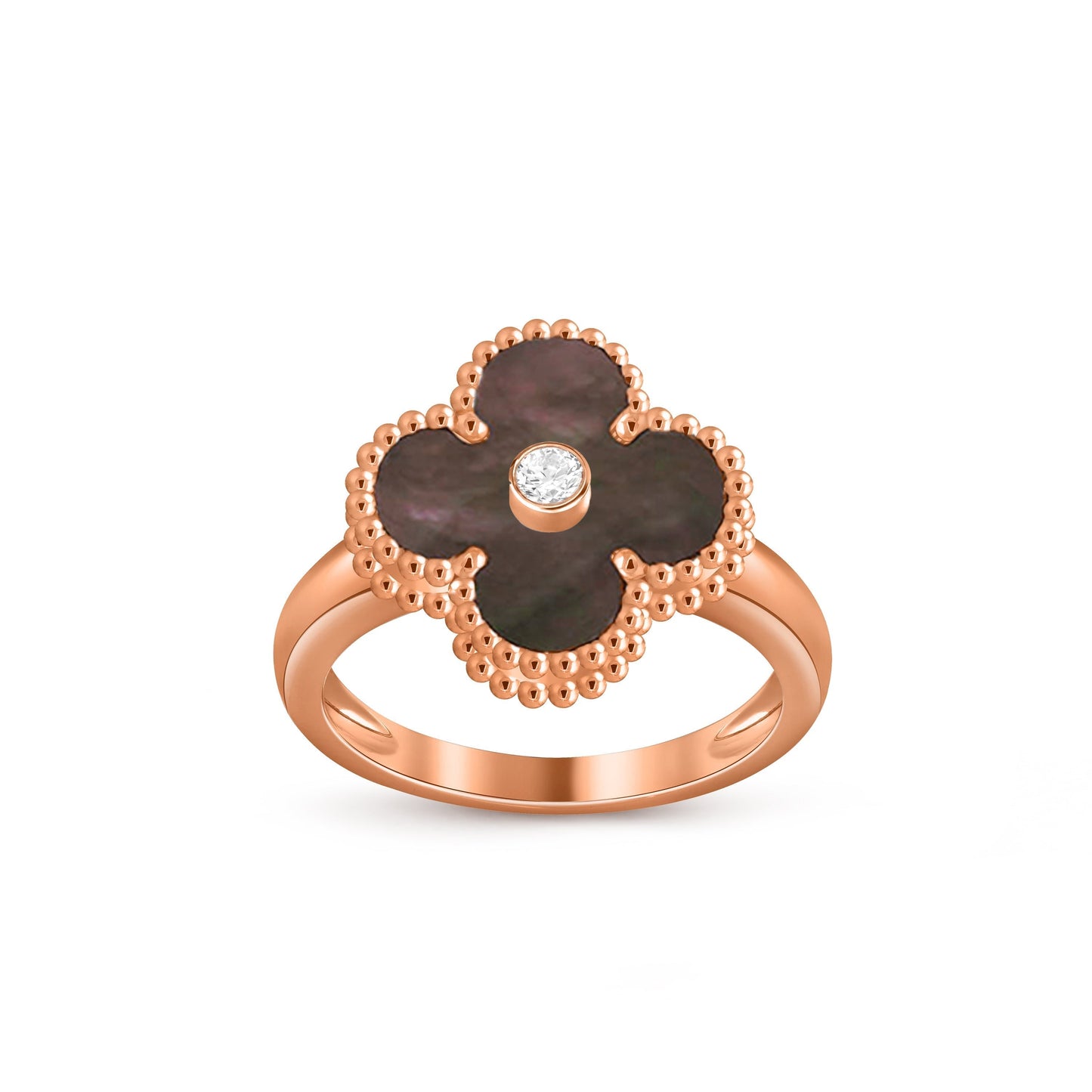 [Liebling]GLÜCKSKLEE DIAMANT-AKZENT ROSÉGOLD-RING KOLLEKTION