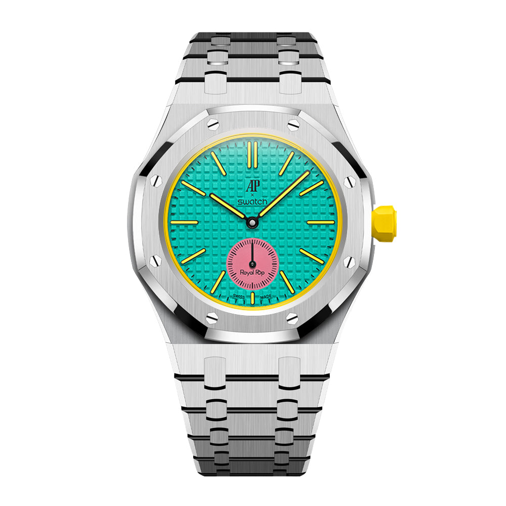 Royal Oak Pop Exklusives Stahlgehäuse & Armband Uhrband mit vollständiger Einfassung