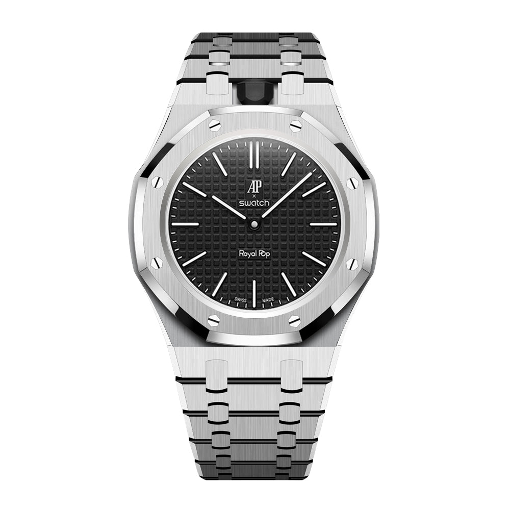 Royal Oak Pop Exklusives Stahlgehäuse & Armband Uhrband mit vollständiger Einfassung