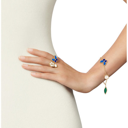 [Favorite]SPRING ENCHANTMENT BUTTERFLY & FLORAL CHARM BRACELET