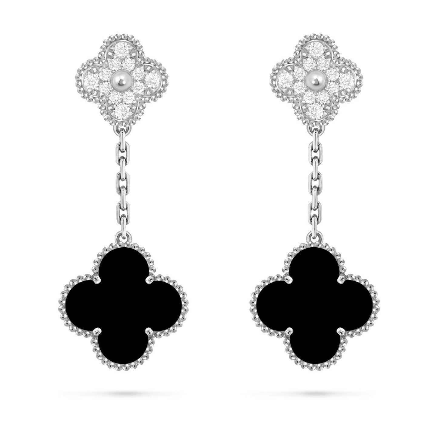 [Favorit]KLEE DOPPEL-MOTIV STATEMENT-OHRRINGE - DOUBLE-CHARM KOLLEKTION