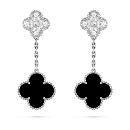 [Favorit]KLEE DOPPEL-MOTIV STATEMENT-OHRRINGE - DOUBLE-CHARM KOLLEKTION