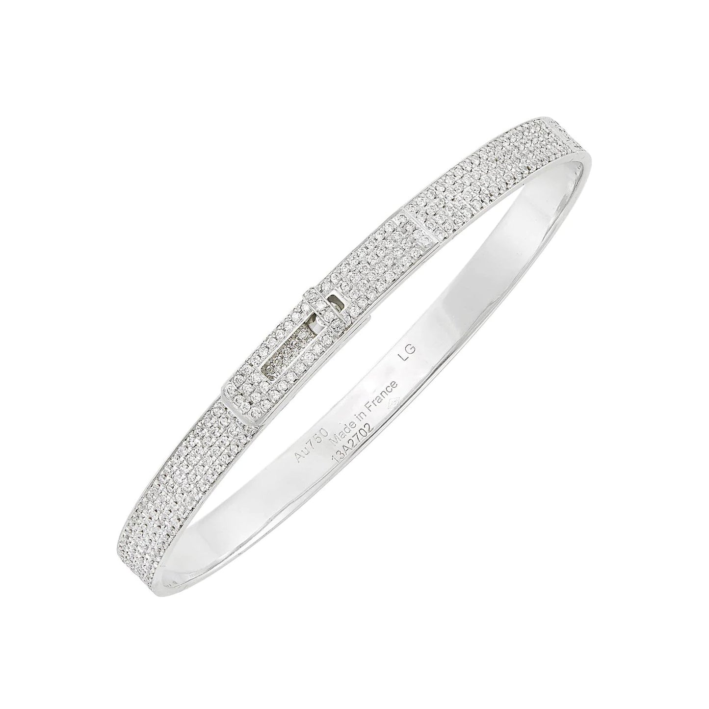 [Favorite]HM KELLY BRACELET IN SILVER AND FULL PAVE DIAMOND