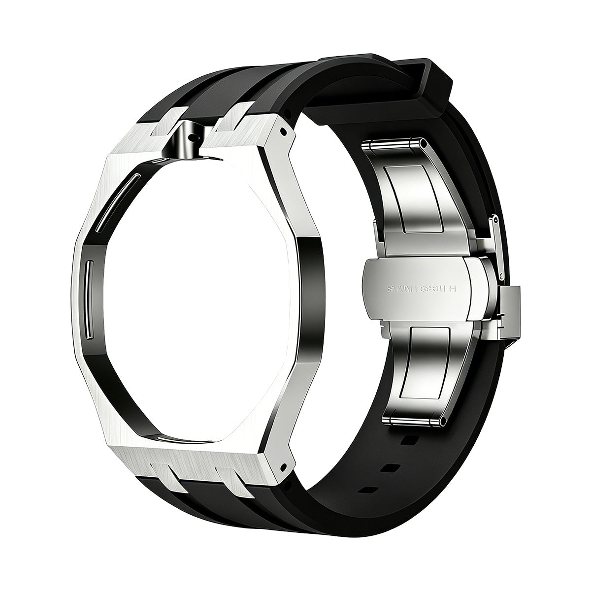 [Favorite]OAK POP BLACK STEEL SILICONE STRAP
