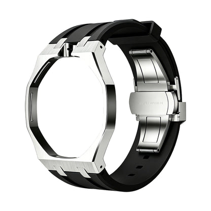 [Favorite]OAK POP BLACK STEEL SILICONE STRAP