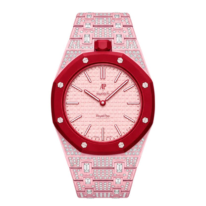 [Favorite]Royal Oak Pop Exclusive Bioceramic Case & Bioceramic Strap Full Diamond