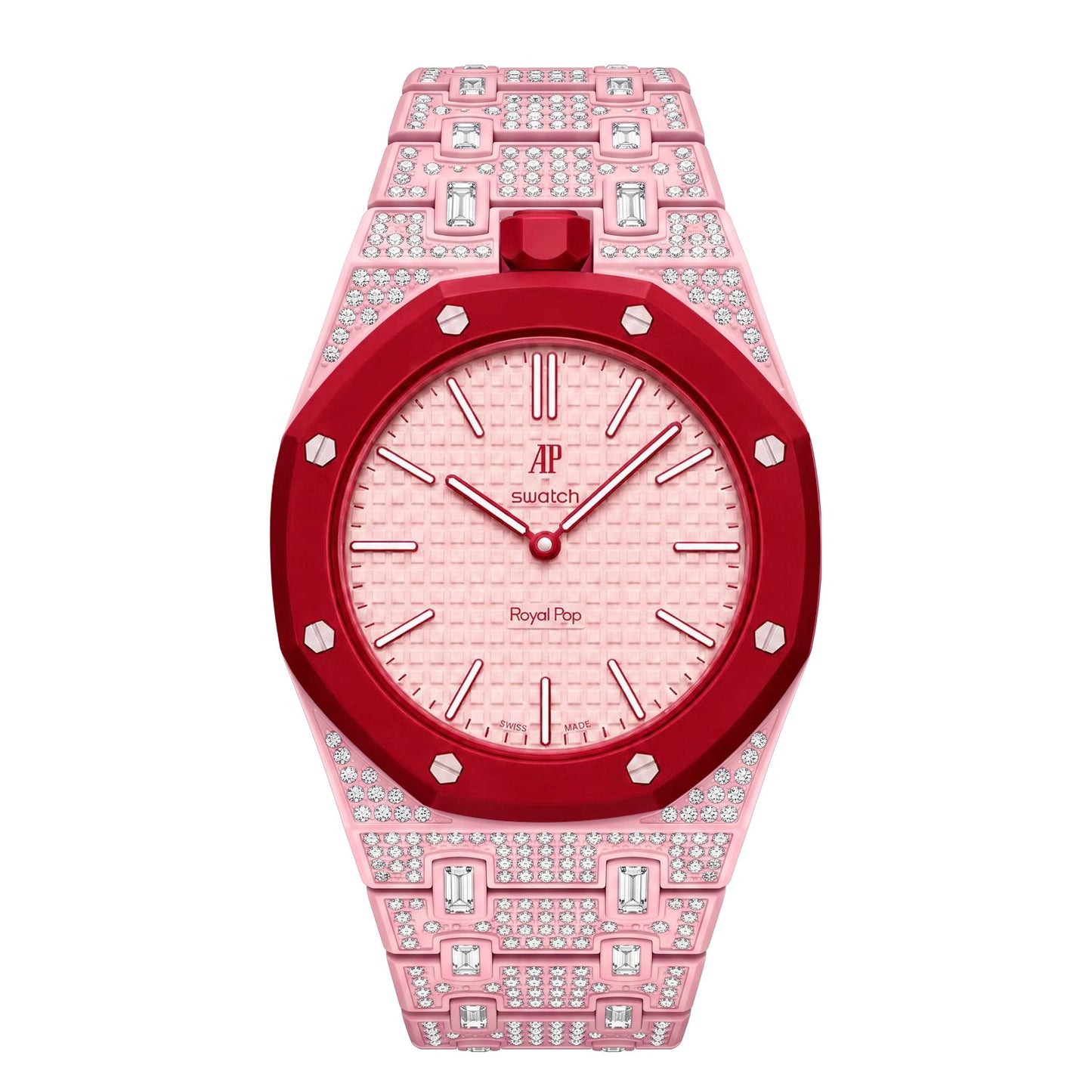 [Favorite]Royal Oak Pop Exclusive Bioceramic Case & Bioceramic Strap Full Diamond