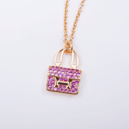 [Favorite]CONSTANCE PEDANT PURPLE DIAMOND NECKLACE