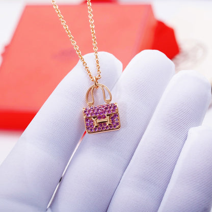 [Favorite]CONSTANCE PEDANT PURPLE DIAMOND NECKLACE
