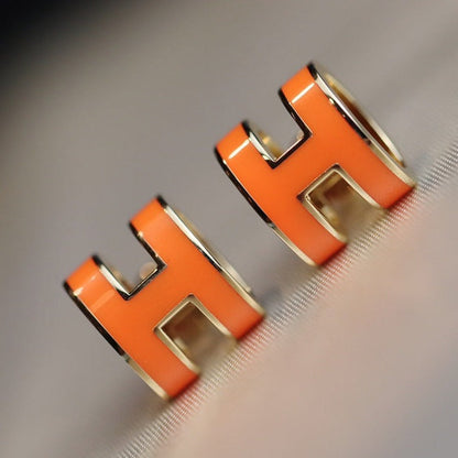 [Favorite]MINI POP H EARRINGS ORANGE