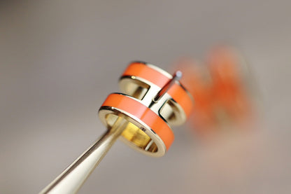 [Favorite]MINI POP H EARRINGS ORANGE