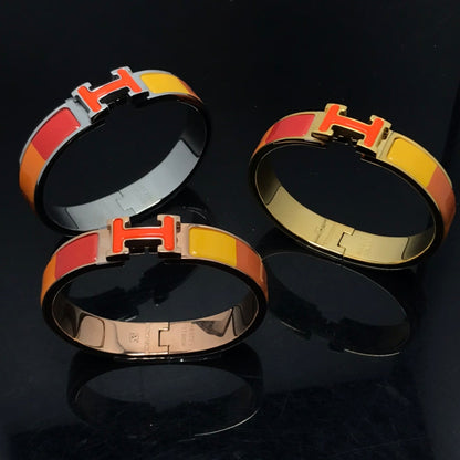 [Favorite]H BRACELET ORANGE RAINBOW CERAMIC
