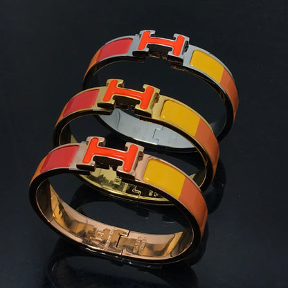 [Favorite]H BRACELET ORANGE RAINBOW CERAMIC