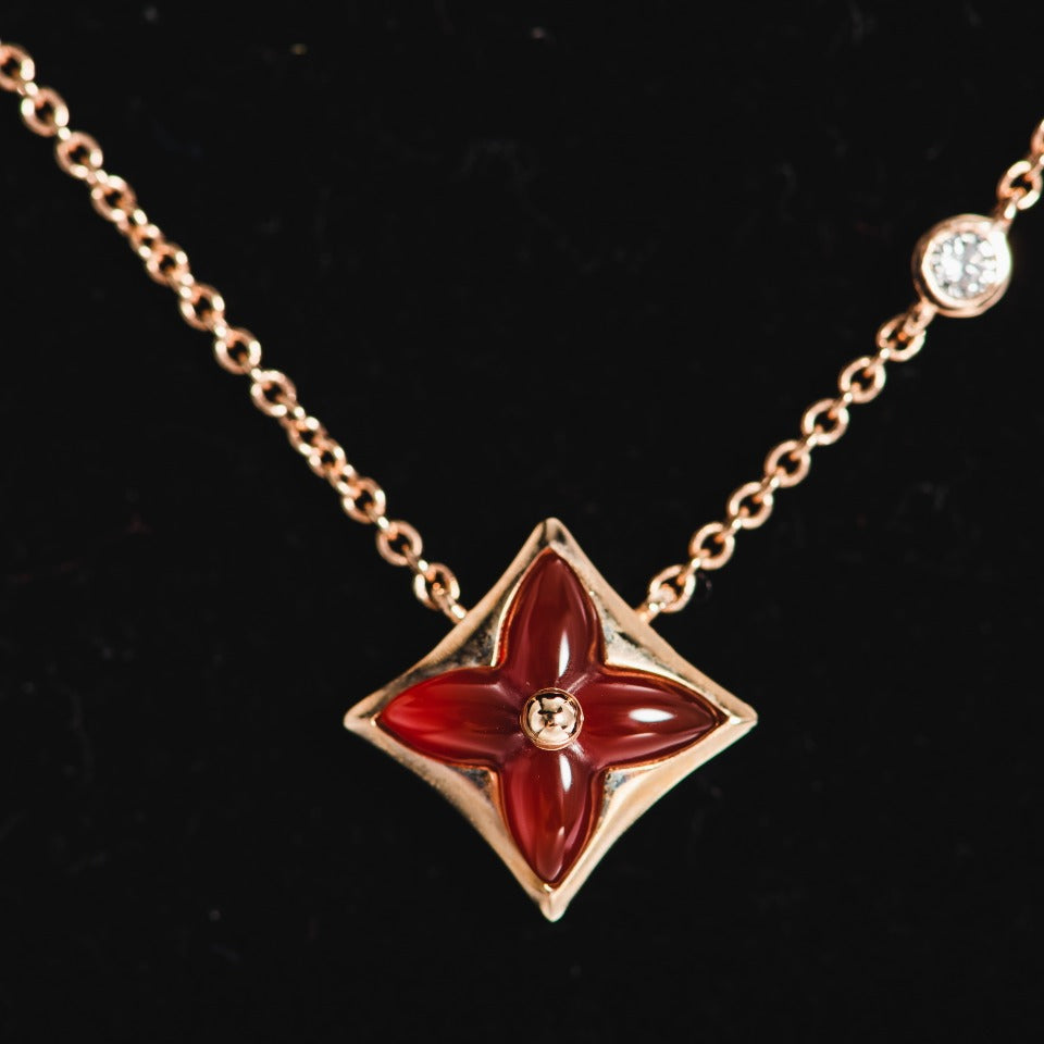 [Favorite]STAR NECKLACE ROSE GOLD 1 DIAMOND