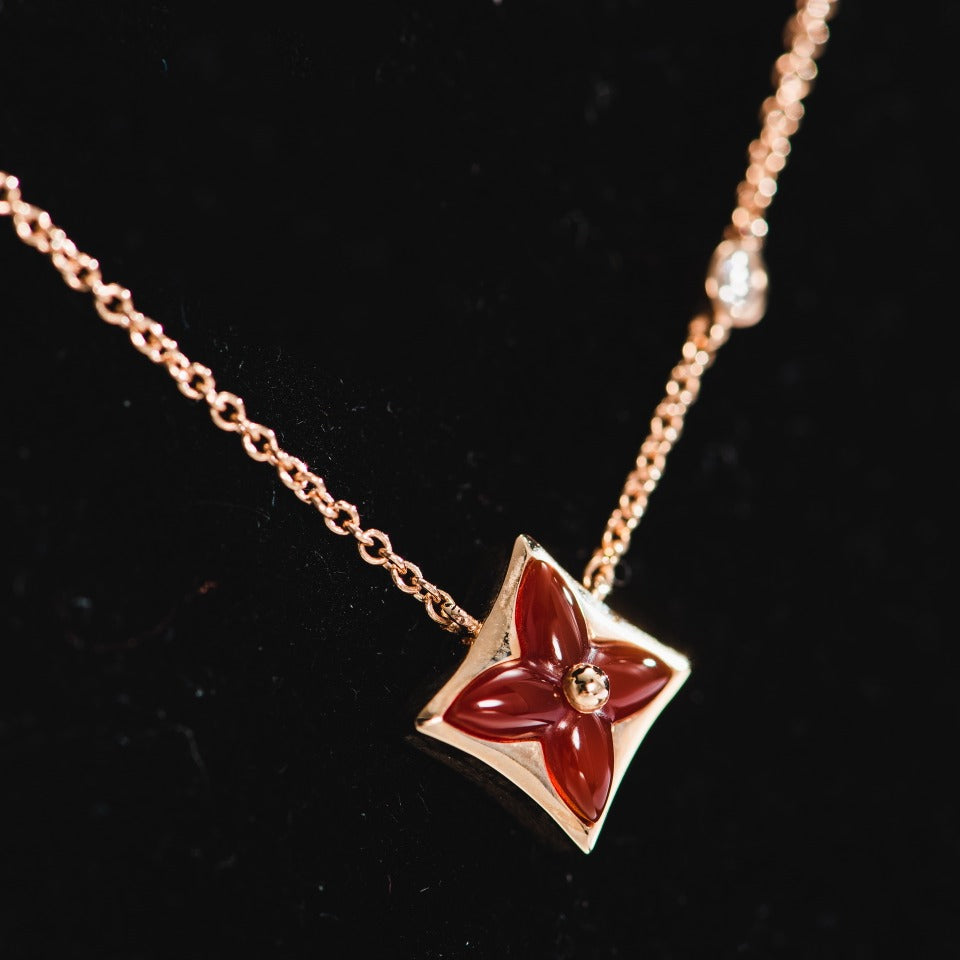 [Favorite]STAR NECKLACE ROSE GOLD 1 DIAMOND