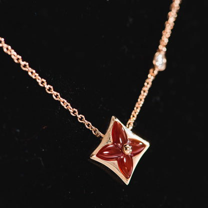 [Favorite]STAR NECKLACE ROSE GOLD 1 DIAMOND