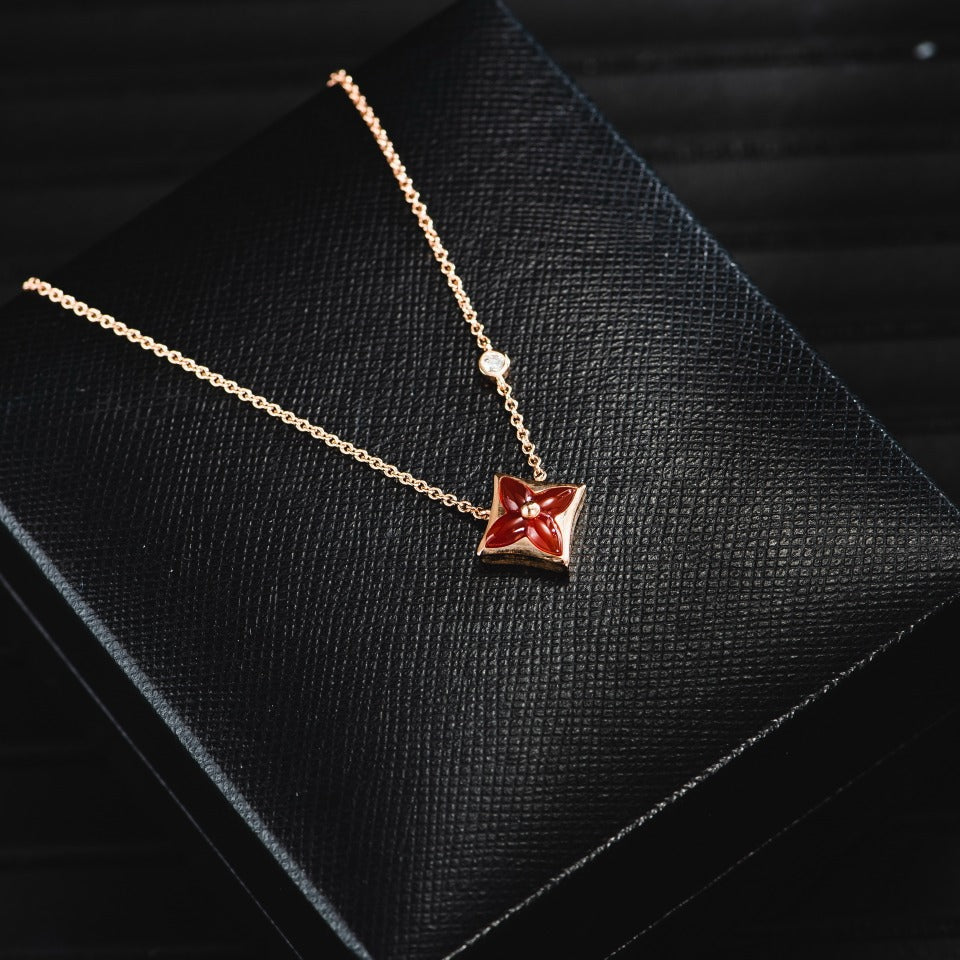 [Favorite]STAR NECKLACE ROSE GOLD 1 DIAMOND