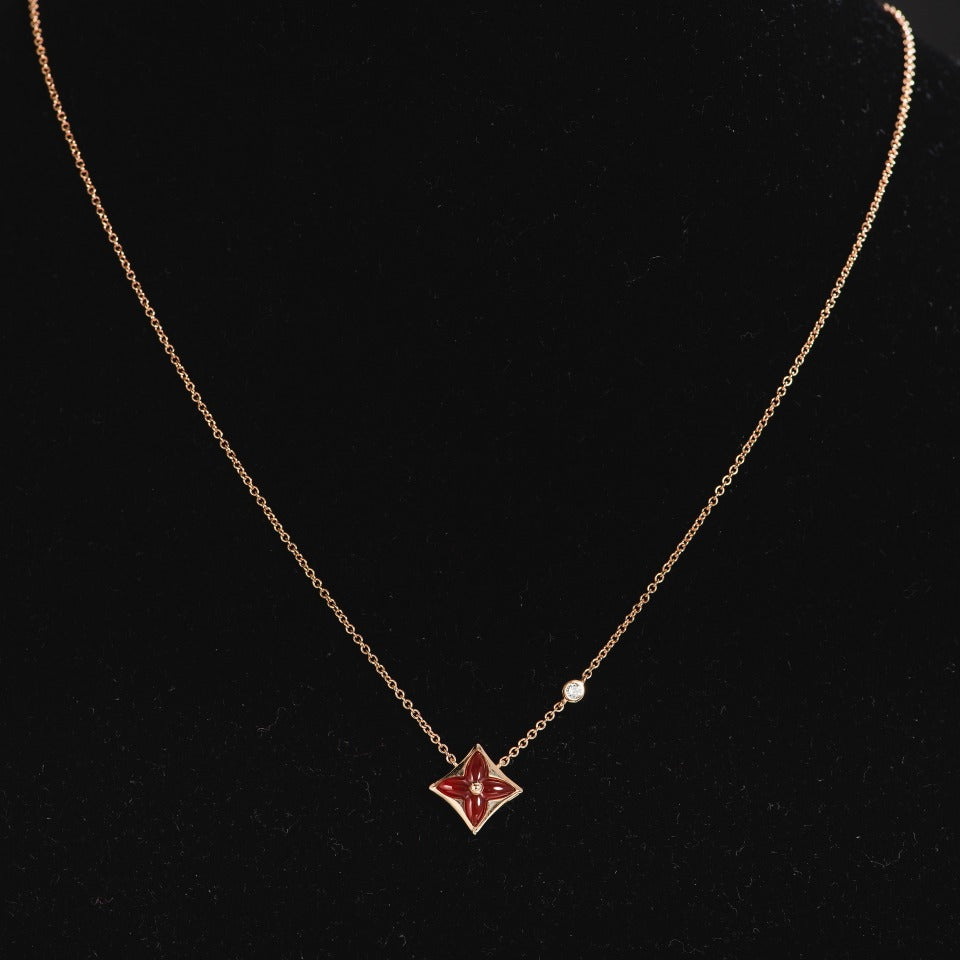 [Favorite]STAR NECKLACE ROSE GOLD 1 DIAMOND