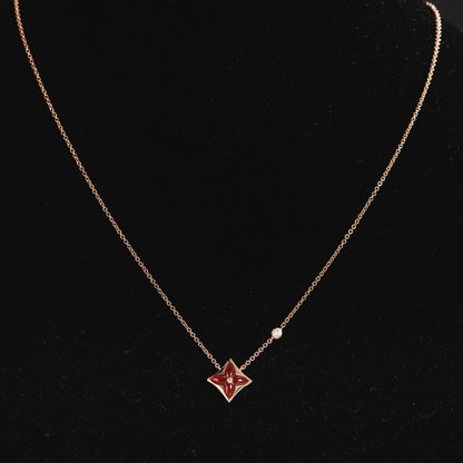 [Favorite]STAR NECKLACE ROSE GOLD 1 DIAMOND