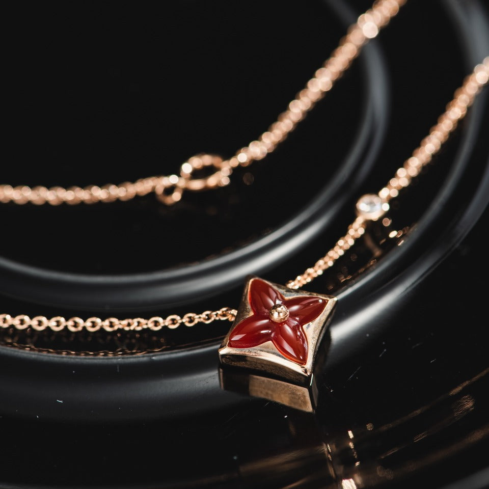 [Favorite]STAR NECKLACE ROSE GOLD 1 DIAMOND