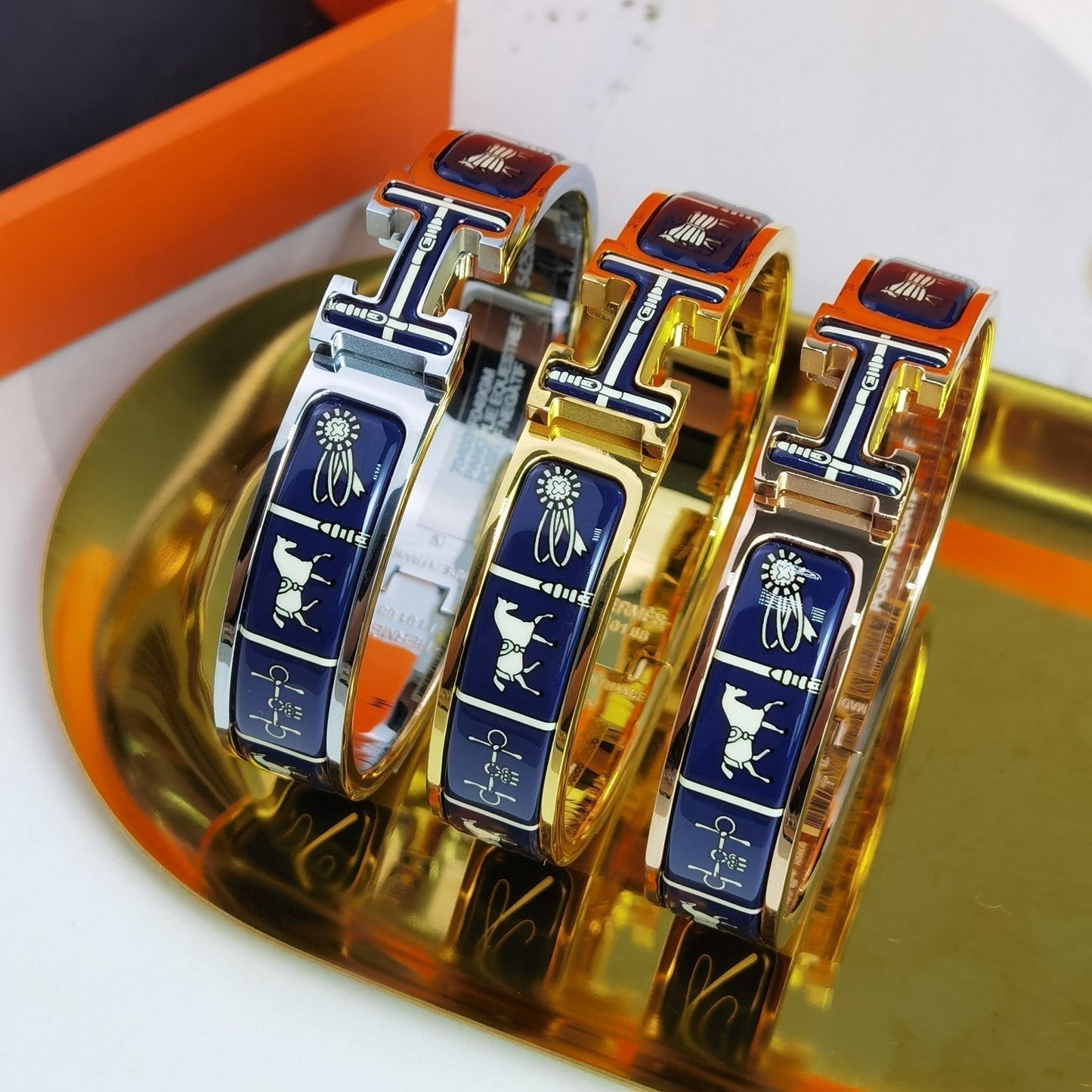 [Favorite]H DECKEN DUNKELBLAUES ARMBAND