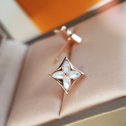 [Favorite]STAR MOP ROSE GOLD EARRINGS
