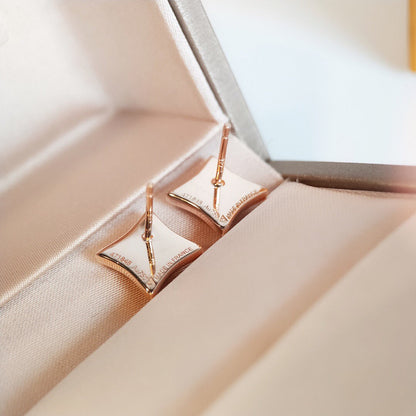 [Favorite]STAR MOP ROSE GOLD EARRINGS