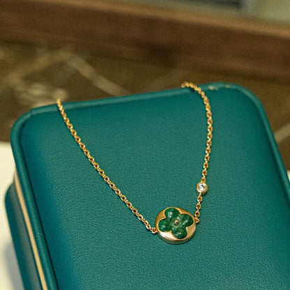 [Favorite]SUN MALACHITE 1 DIAMOND ROSE GOLD BRACELET